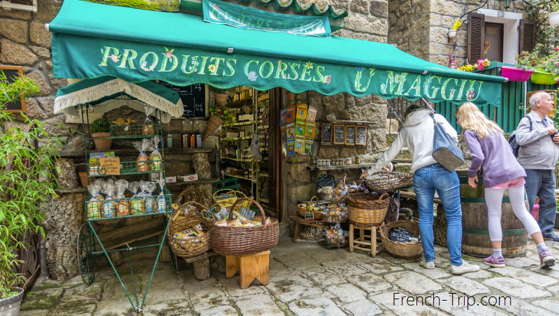 Sartene, Corsica shops