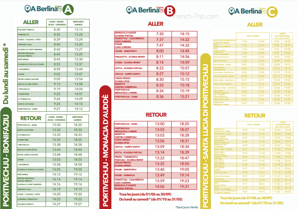 Porto-vecchio - Sotta bus timetable