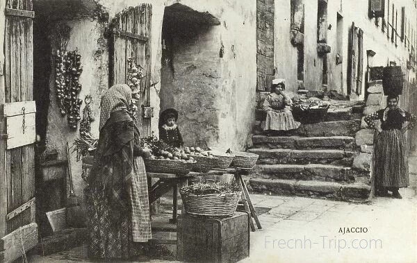 Ajaccio old postcard - ajaccio history