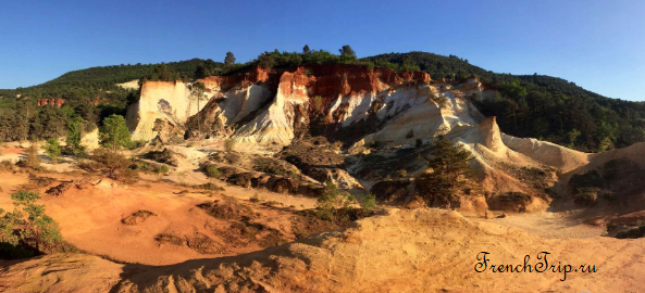 The ochre formations of the Colorado Provençal at Rustrel