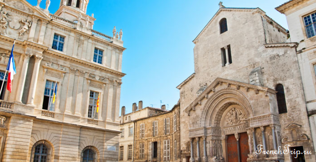 The Romanesque west portal of Saint-Trophime in Arles