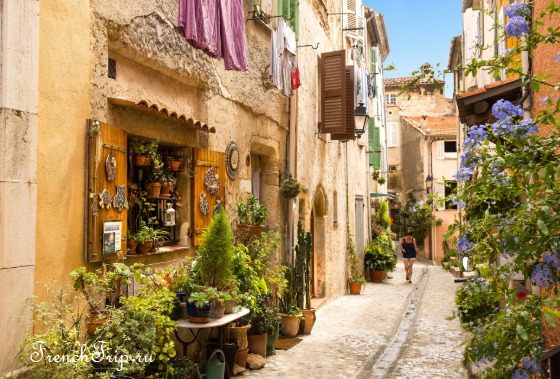 Shops in the village of Biot