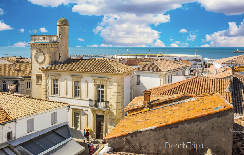 The rooftops of Saintes-Maries-de-la-Mer in the Camargue