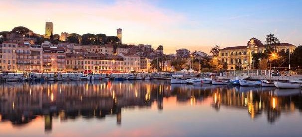 Cannes, French Riviera — view of the bay and the old town