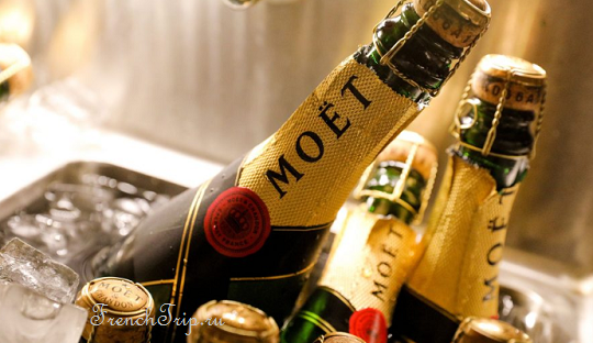 Bottles of champagne