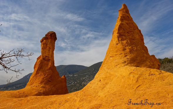 Ochre formations and pines at Rustrel