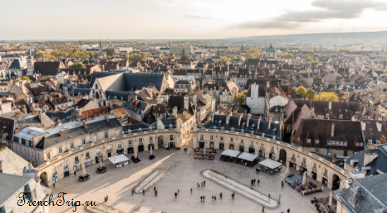 Dijon and the Place de la Libération seen from the tower