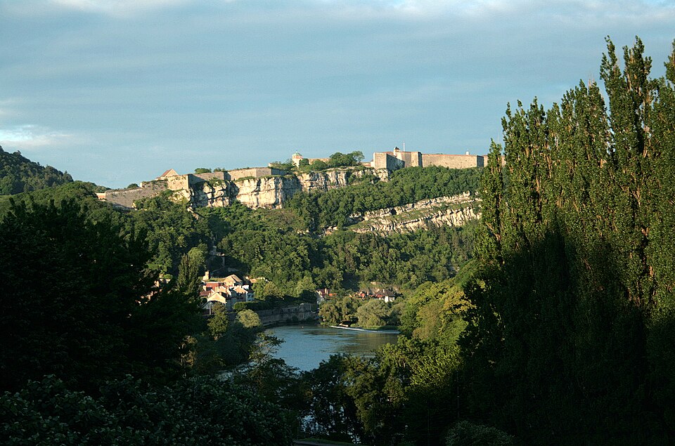 The citadel of Besancon above the Doubs