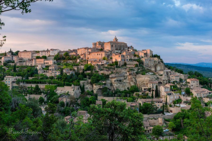 The village of Gordes stacked on its cliff in the Luberon
