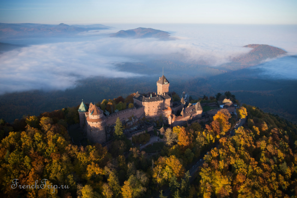 Château du Haut-Kœnigsbourg on its ridge above the Alsace plain