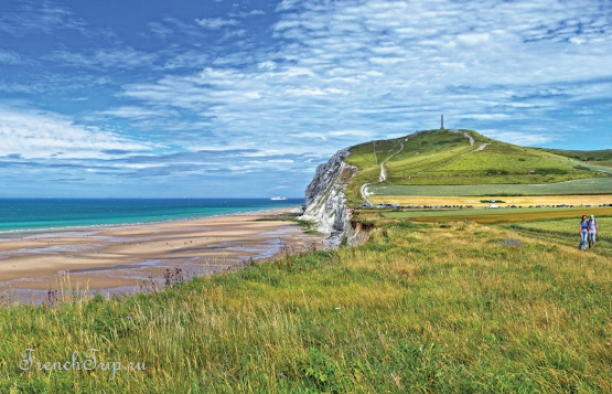The chalk cliffs of the Grand Site des Deux-Caps on the Channel