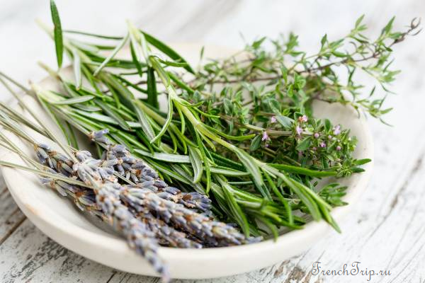 Herbs of Provence — lavender, rosemary and thyme