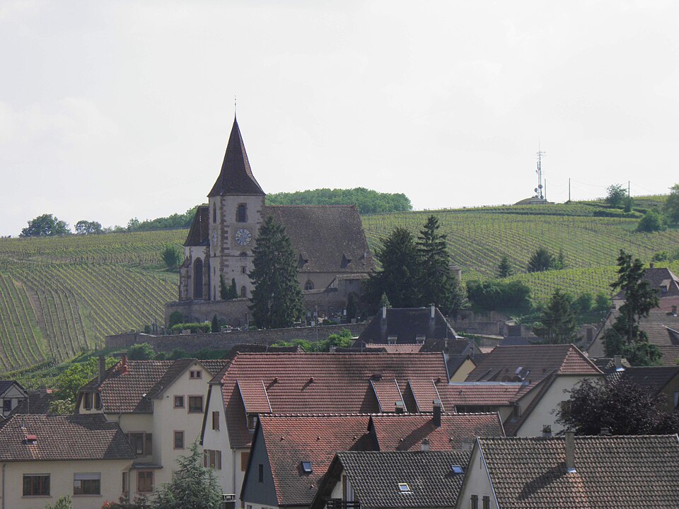 The roofs of Hunawihr below its fortified church