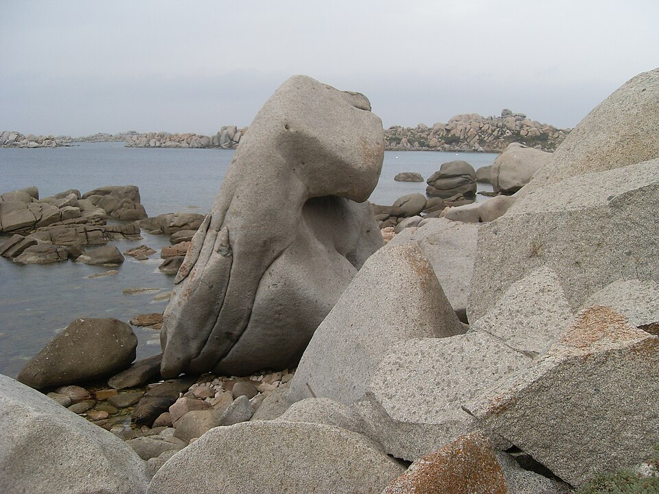 Weathered granite boulders on the Lavezzi islands