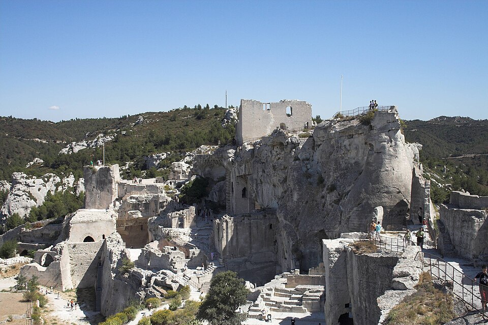 The ruins of the castle of Les Baux-de-Provence