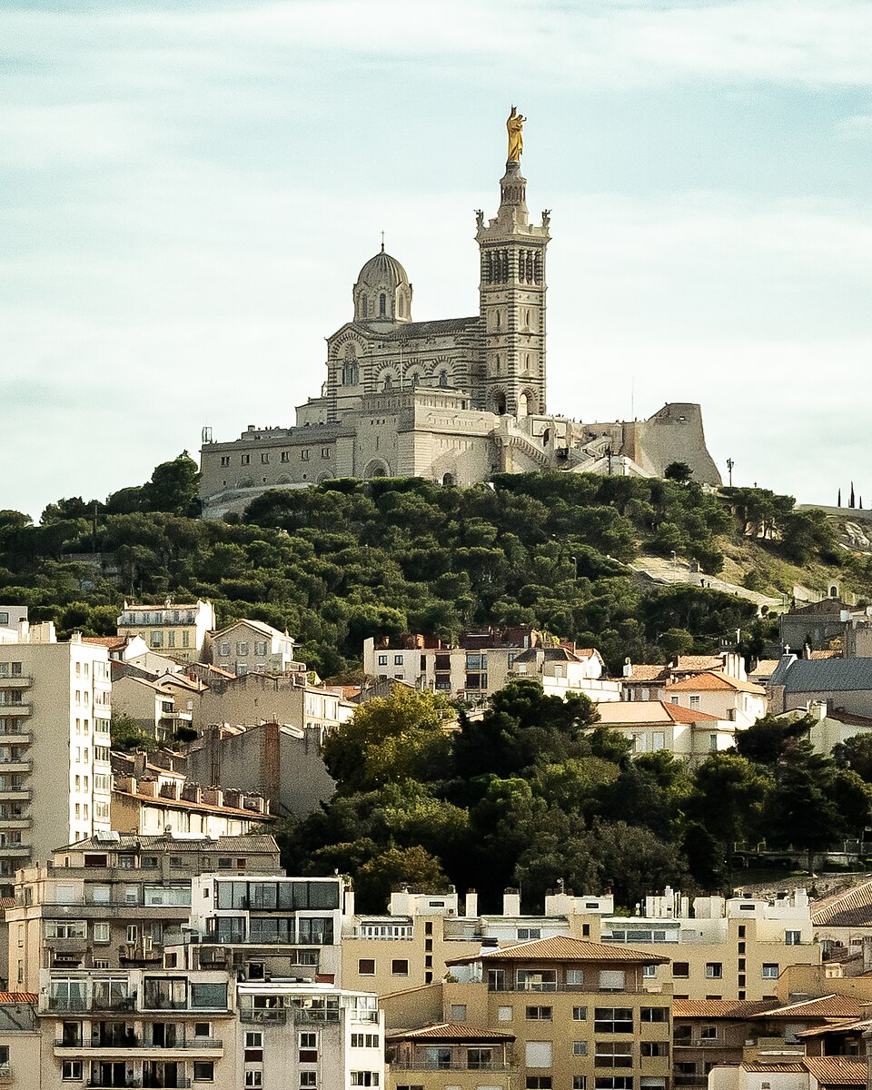 The basilica of Notre-Dame de la Garde above Marseille