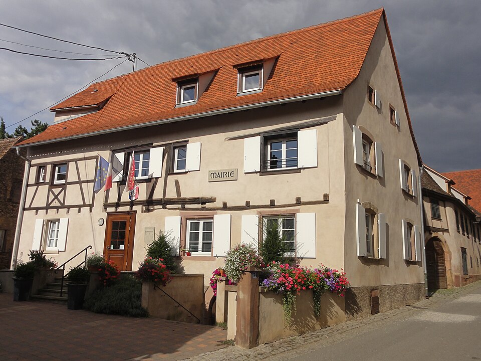 A street of winegrowers' houses in Mittelbergheim
