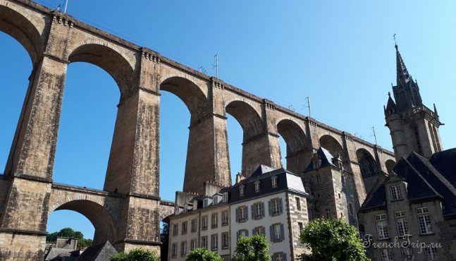 The granite arches of the Morlaix viaduct