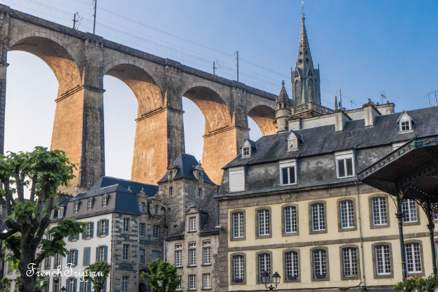 The railway viaduct over the town of Morlaix