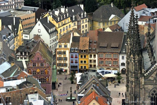 The old town of Mulhouse seen from above