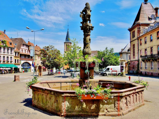 The fountain on the square at Munster