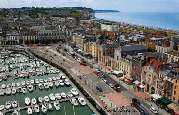 The harbour and town of Dieppe