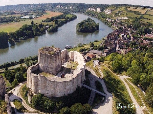 Château Gaillard above the Seine at Les Andelys in Normandy