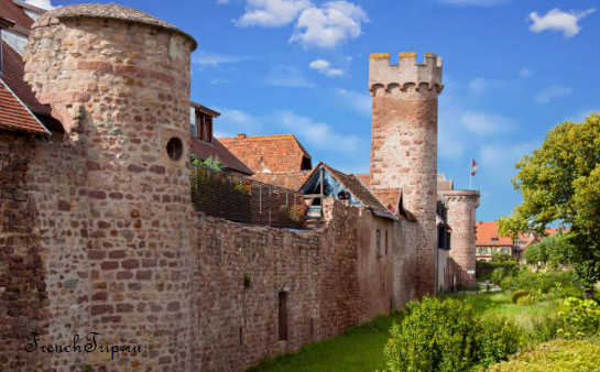 The town wall and towers of Obernai