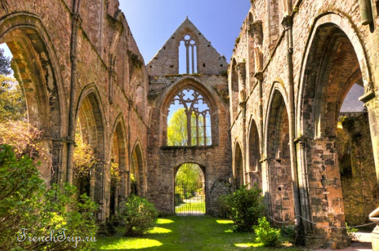 The ruins of Beauport abbey near Paimpol