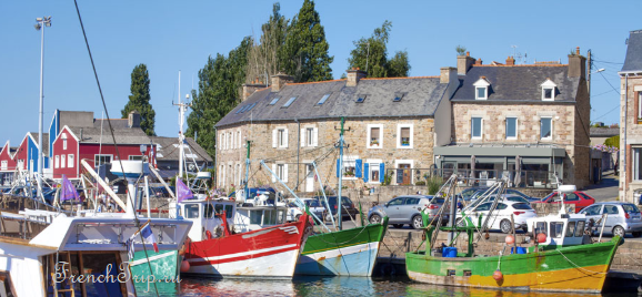 The harbour of Paimpol with fishing boats