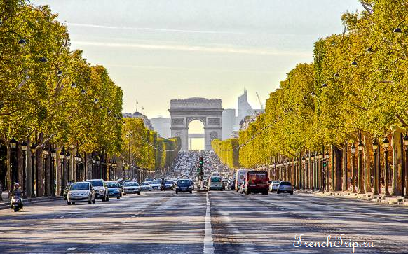 The Champs-Élysées in Paris