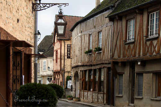 A street of timber-framed houses in Provins