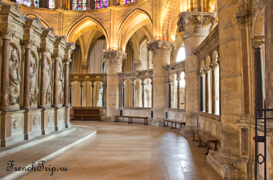 The interior of the basilica of Saint-Remi in Reims