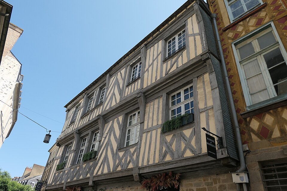 Timber-framed houses in the old town of Rennes