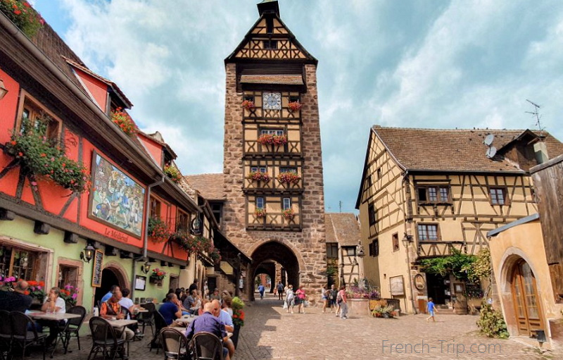 The Dolder gate tower at the top of the main street in Riquewihr