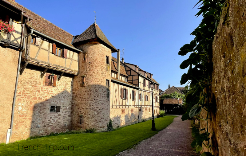 The medieval town wall of Riquewihr