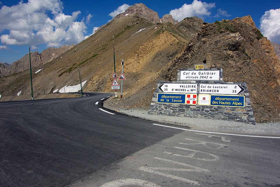 The road over the Col du Galibier