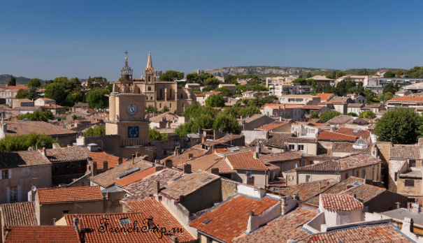 The roofs of Salon-de-Provence below the castle