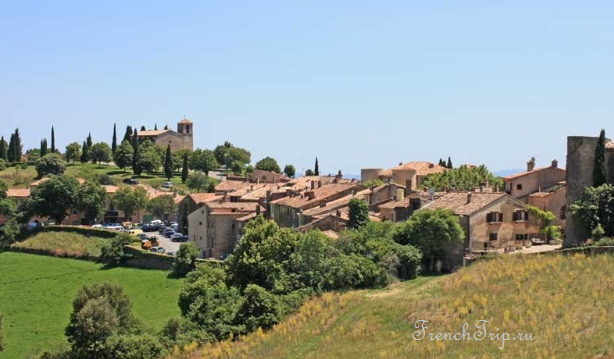 Tourtour on its ridge above the Var countryside