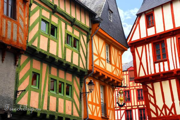 Timber-framed houses in the old town of Vannes
