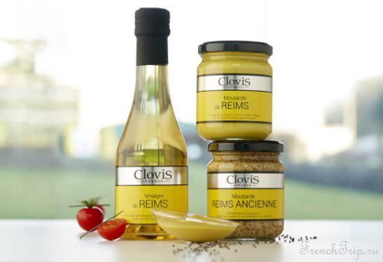 Reims mustard, made with vinegar from the region