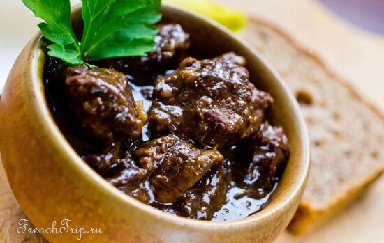 Beef braised in strong local beer with onions