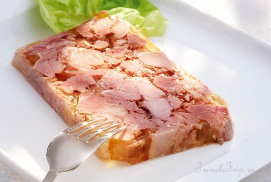 Potjevleisch, four white meats set in jelly and eaten cold