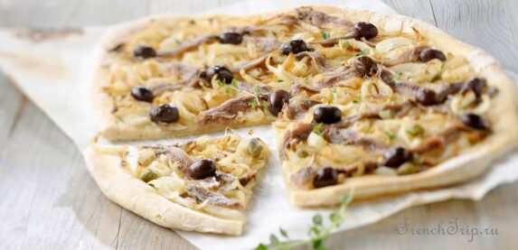 Pissaladiere, the onion and anchovy tart of Nice